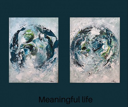 Meaningful life geschilderd door Diney Berg