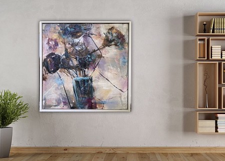 Flower Power geschilderd door Imke de Vries