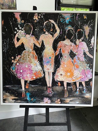 Celebrate life 2 geschilderd door Imke de Vries