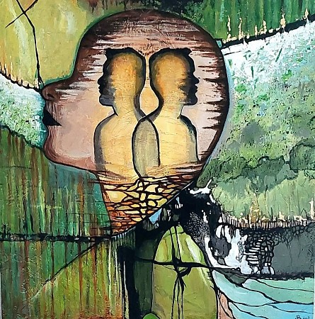 You in my Mind geschilderd door Belinda Saul - Bos